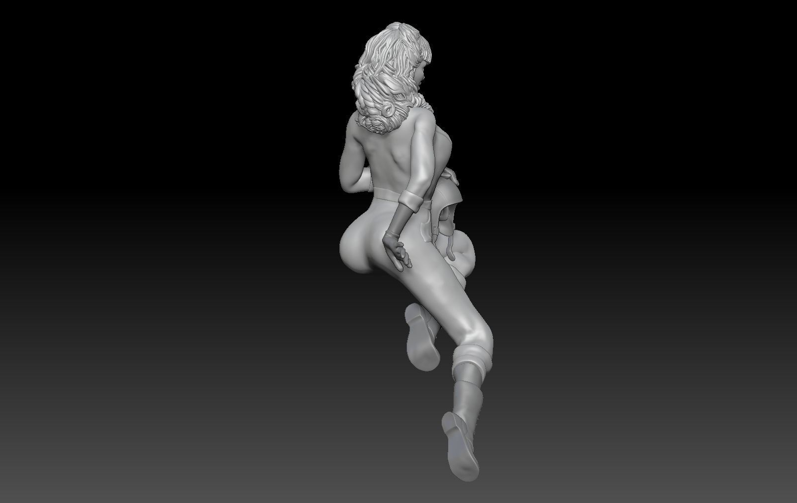 PIN UP AIR FORCE GIRL 1 3D print model_3