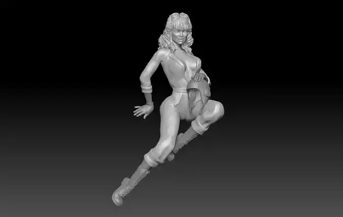 PIN UP AIR FORCE GIRL 1 3D print model