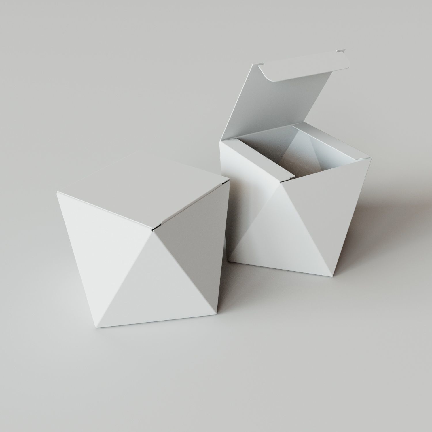 Angled Side Box - Package 3D model 3D model_1