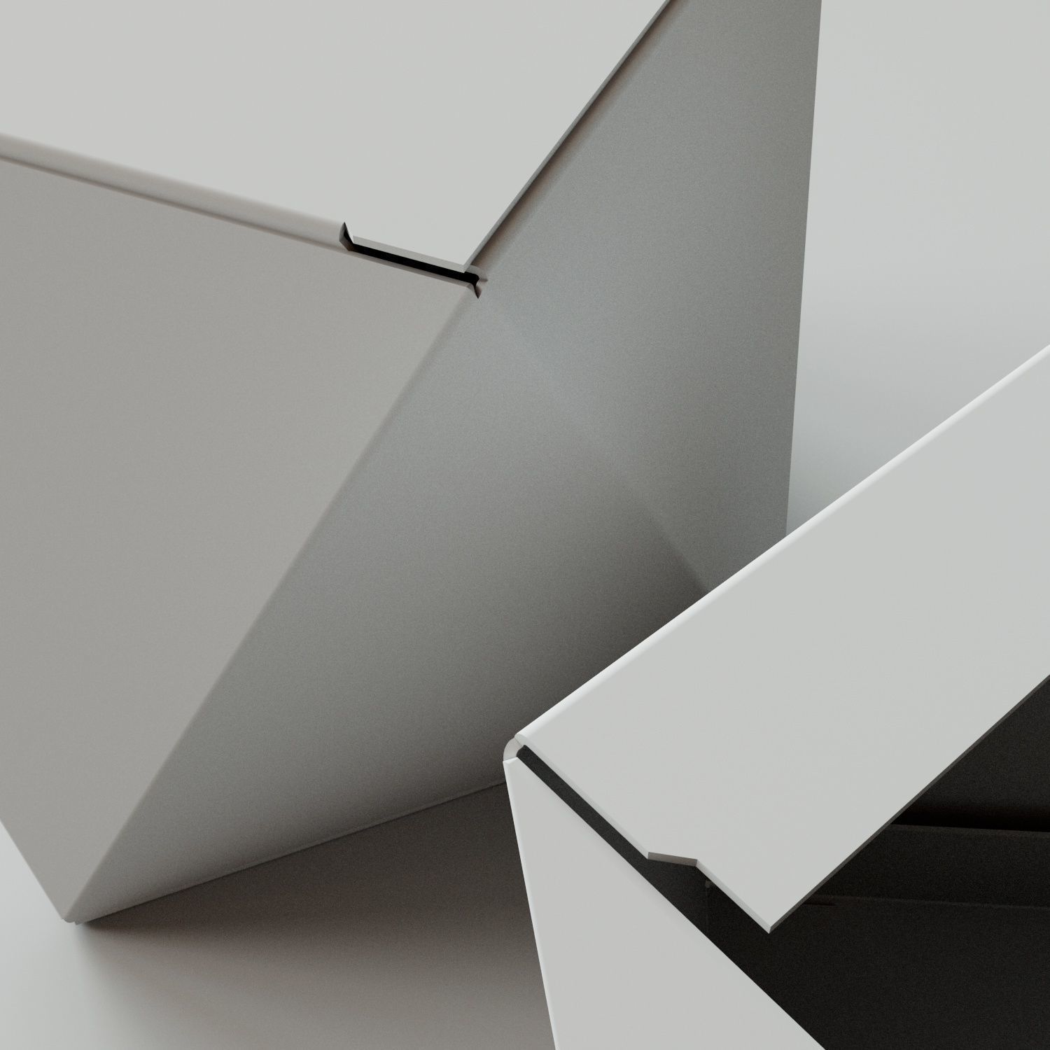 Angled Side Box - Package 3D model 3D model_3