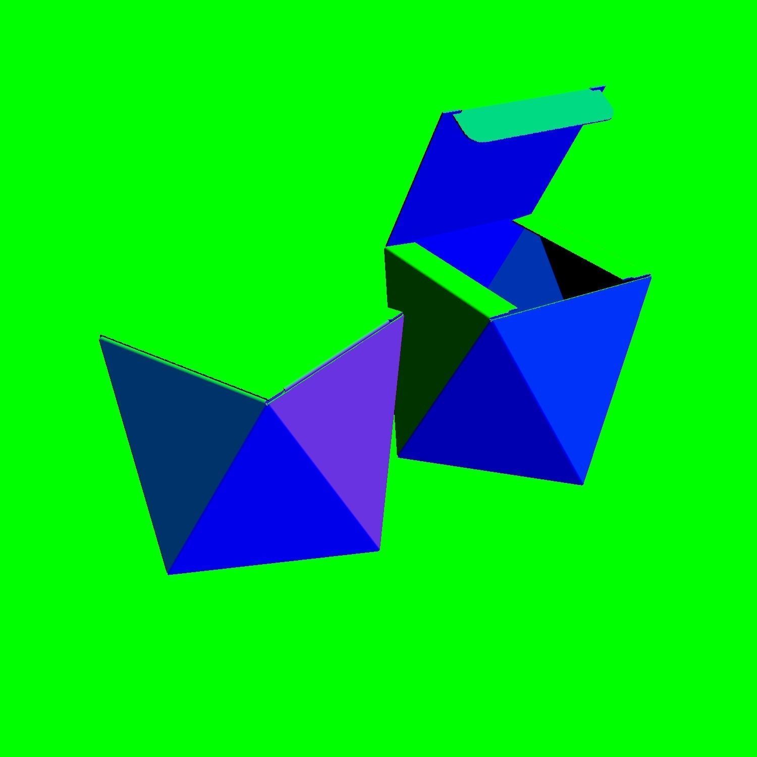 Angled Side Box - Package 3D model 3D model_11