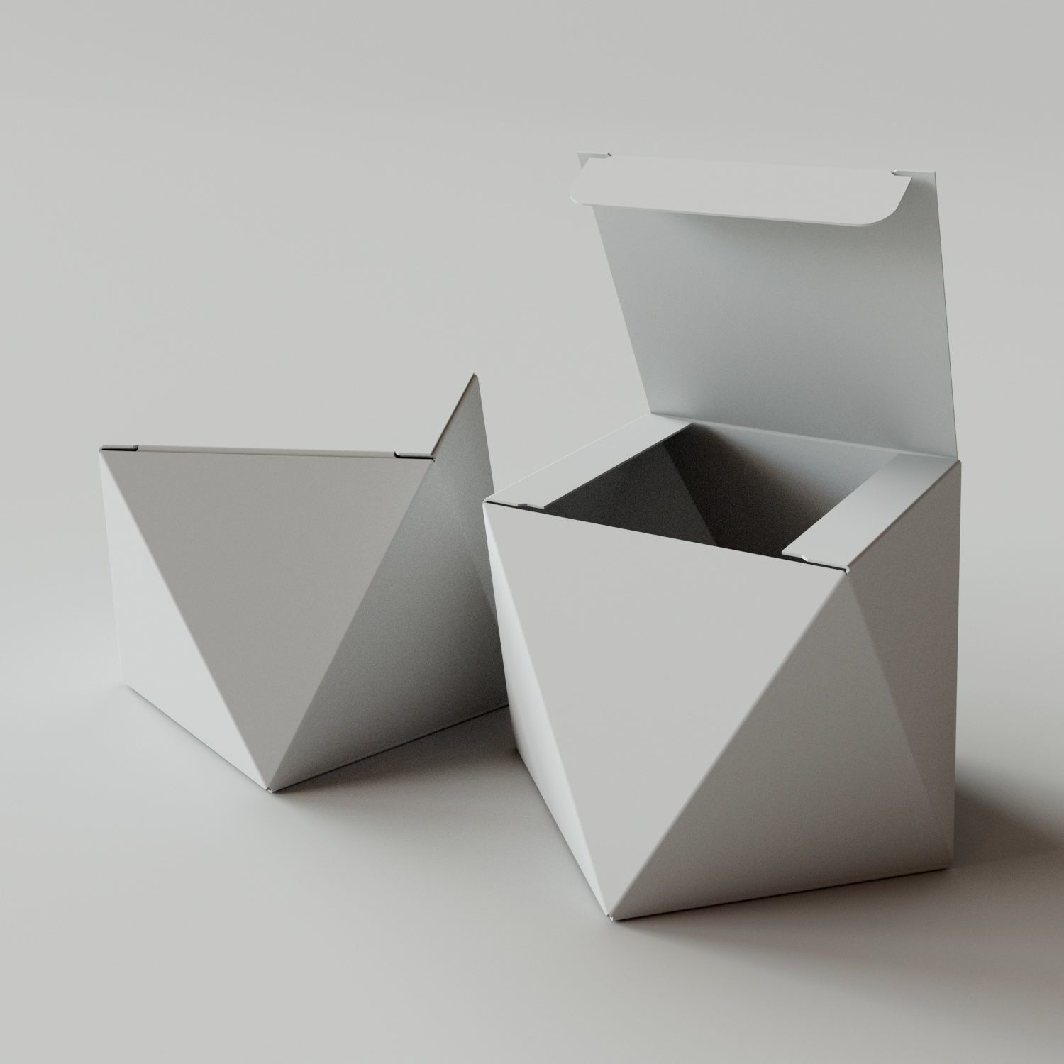Angled Side Box - Package 3D model 3D model_2