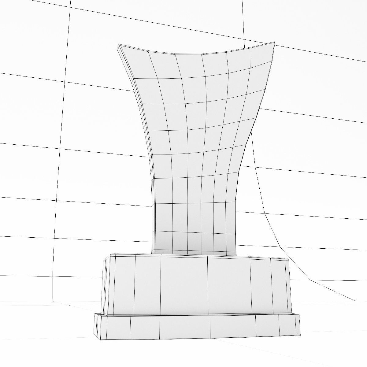 Trophy award 3dmodel Low-poly 3D model_6