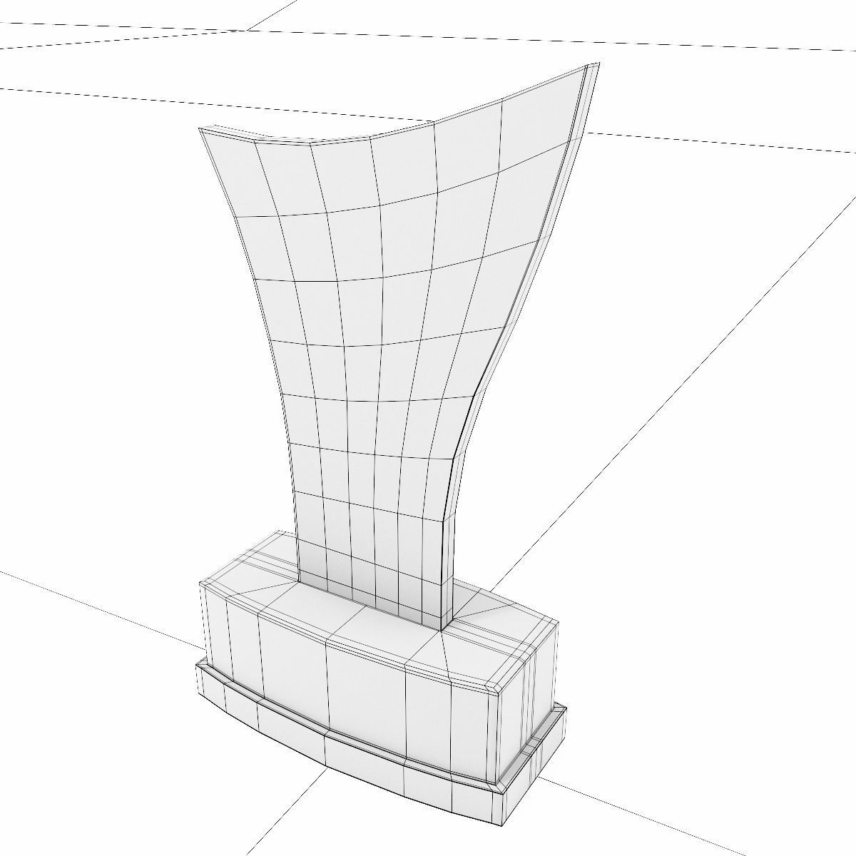 Trophy award 3dmodel Low-poly 3D model_5