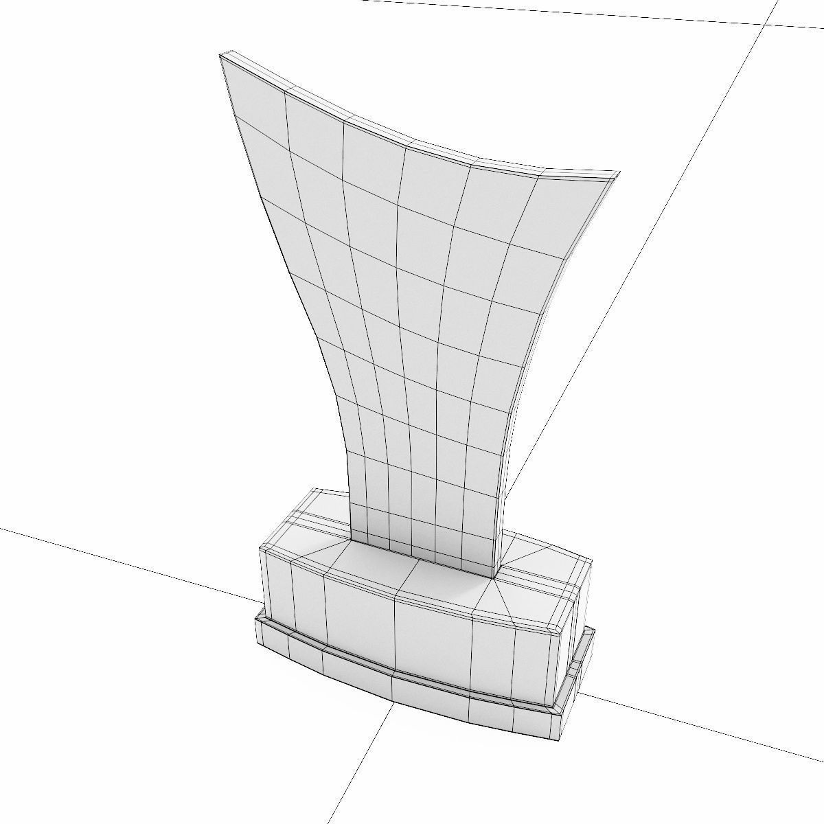 Trophy award 3dmodel Low-poly 3D model_7