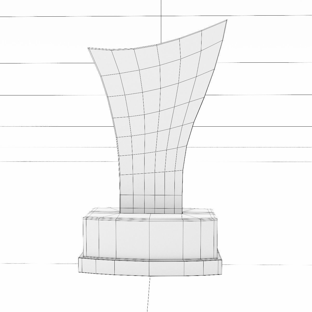 Trophy award 3dmodel Low-poly 3D model_4