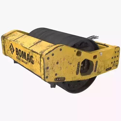 BOMAG Single Drum Compactor 3D model
