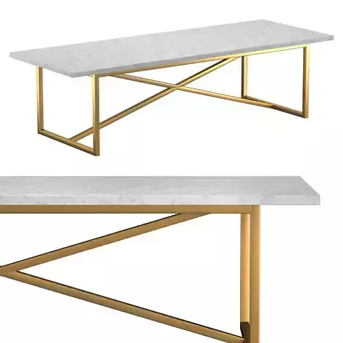 TORANO MARBLE RECTANGULAR DINING TABLE