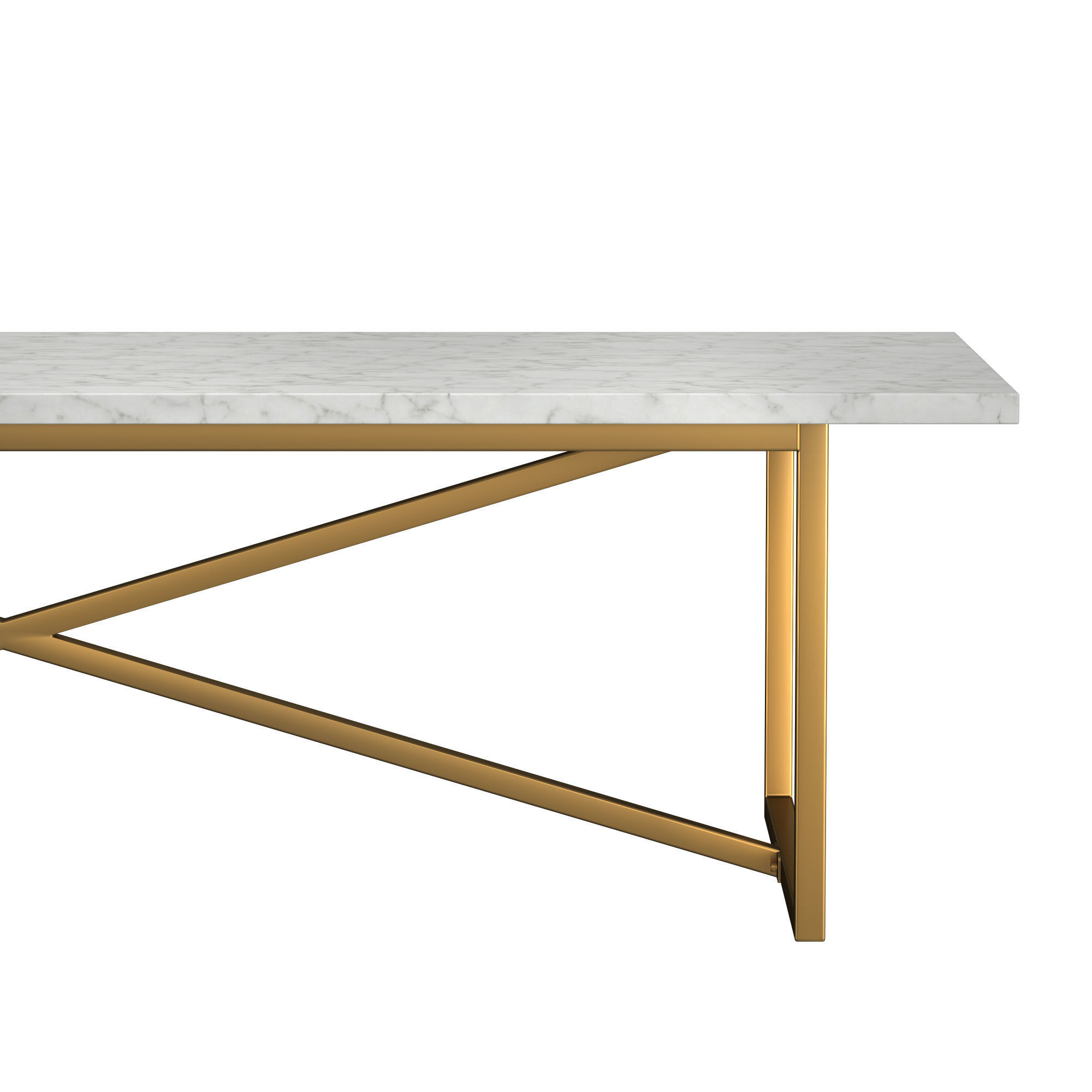 TORANO MARBLE RECTANGULAR DINING TABLE 3D model_4