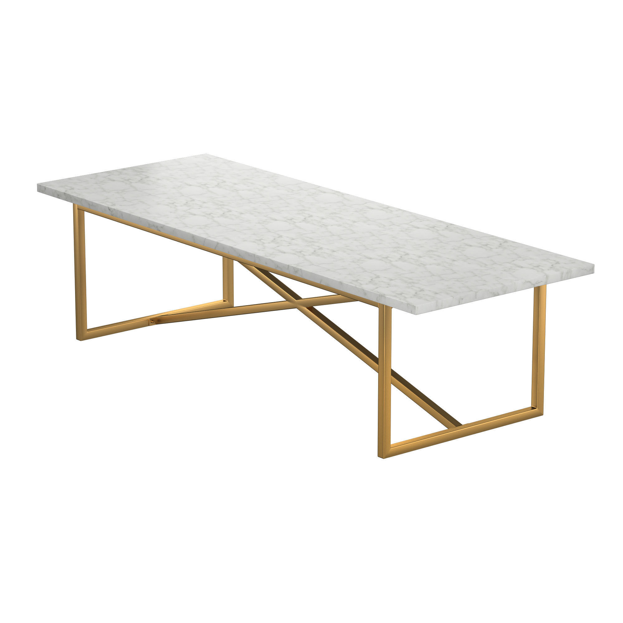 TORANO MARBLE RECTANGULAR DINING TABLE 3D model_6