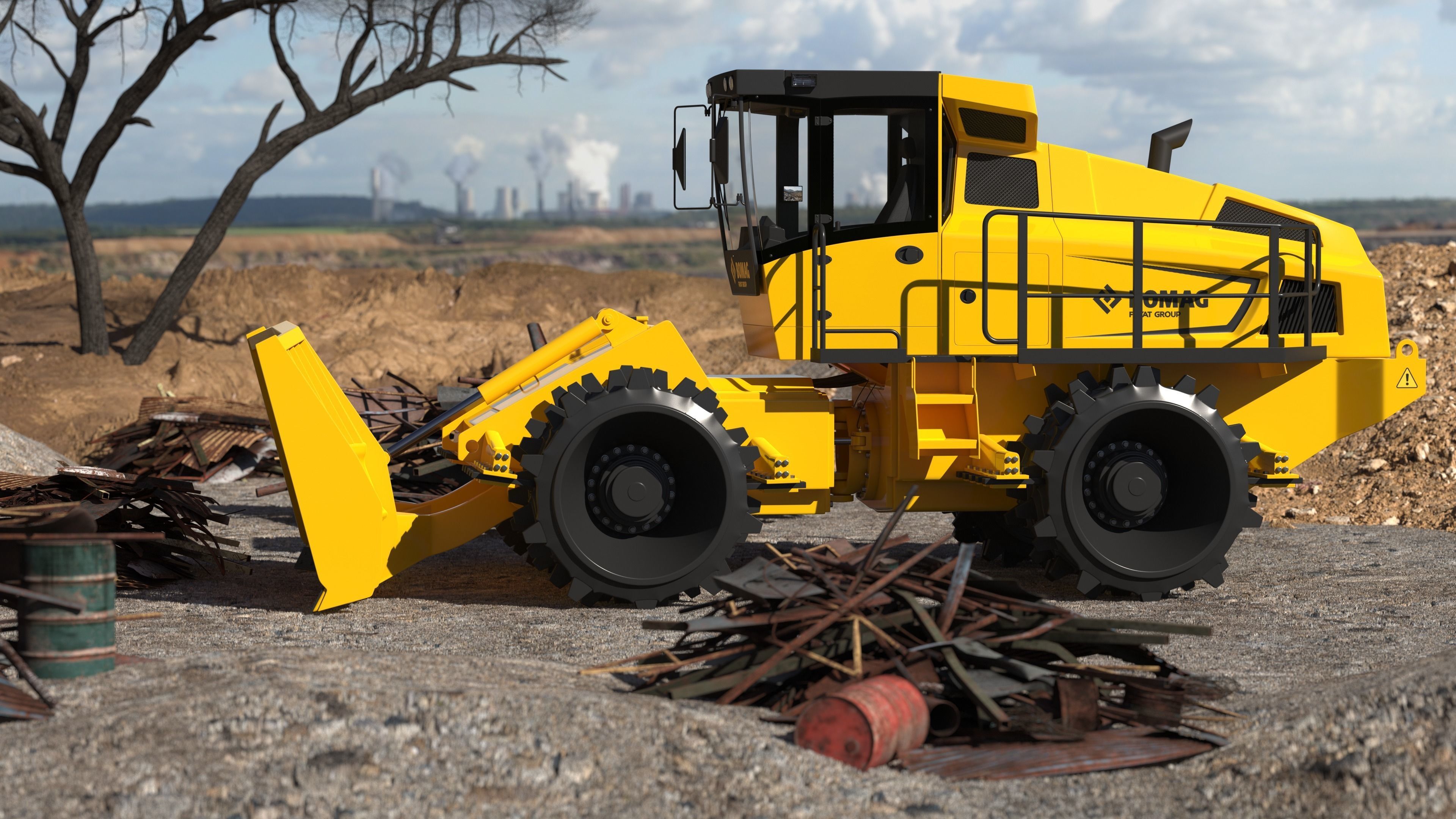Bomag BC 473 RB5 Refuse Compactor 3D model_38