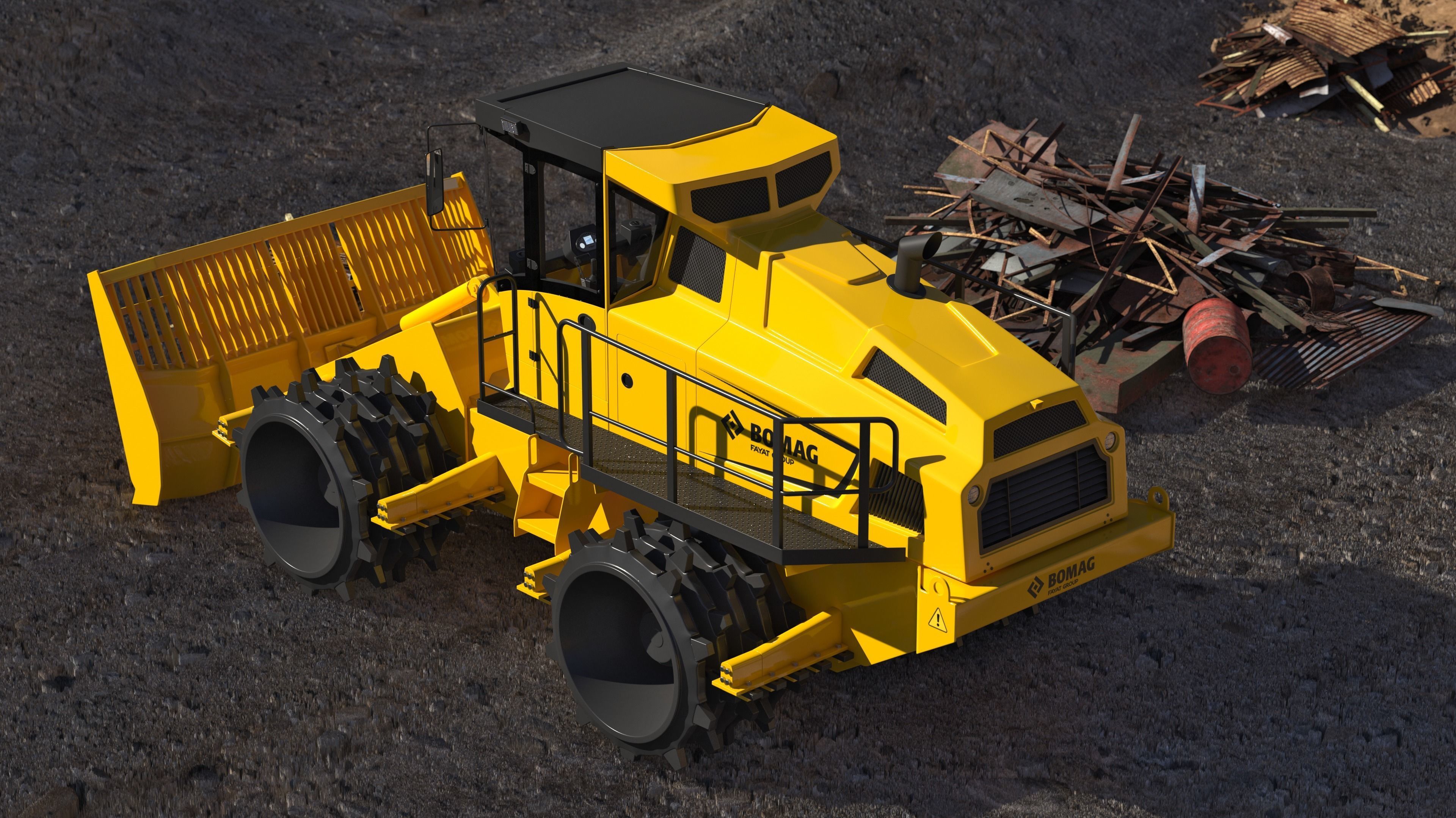 Bomag BC 473 RB5 Refuse Compactor 3D model_40