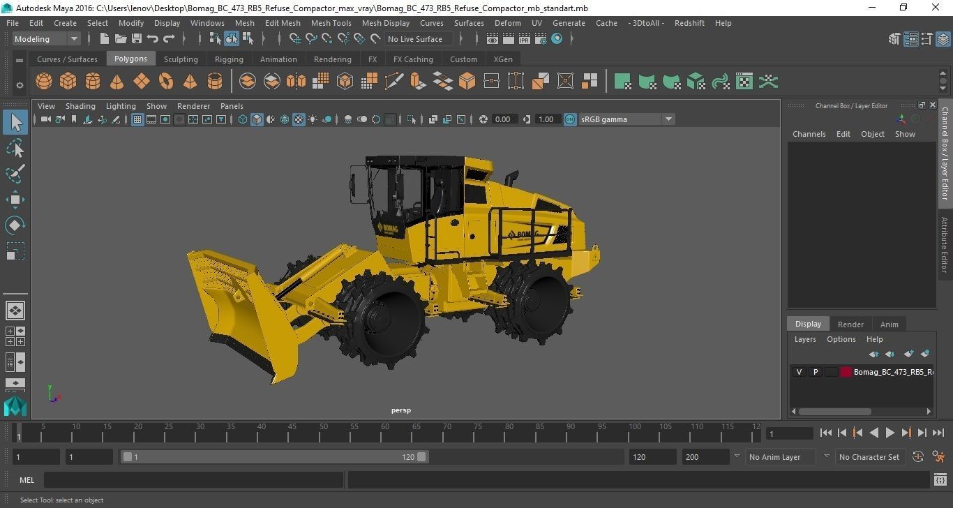 Bomag BC 473 RB5 Refuse Compactor 3D model_48