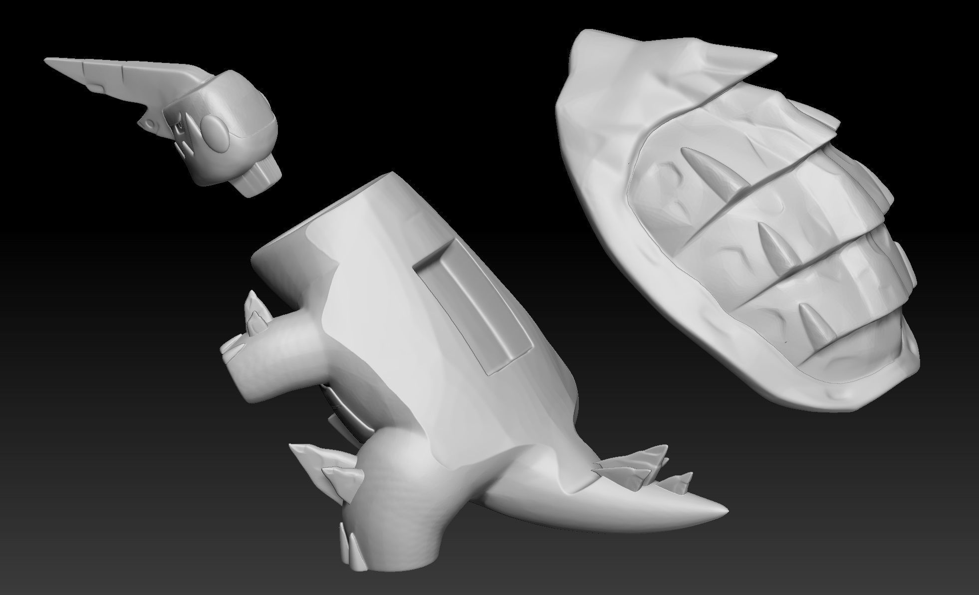 Pokemon Gigantamax Drednaw 3D print model_2