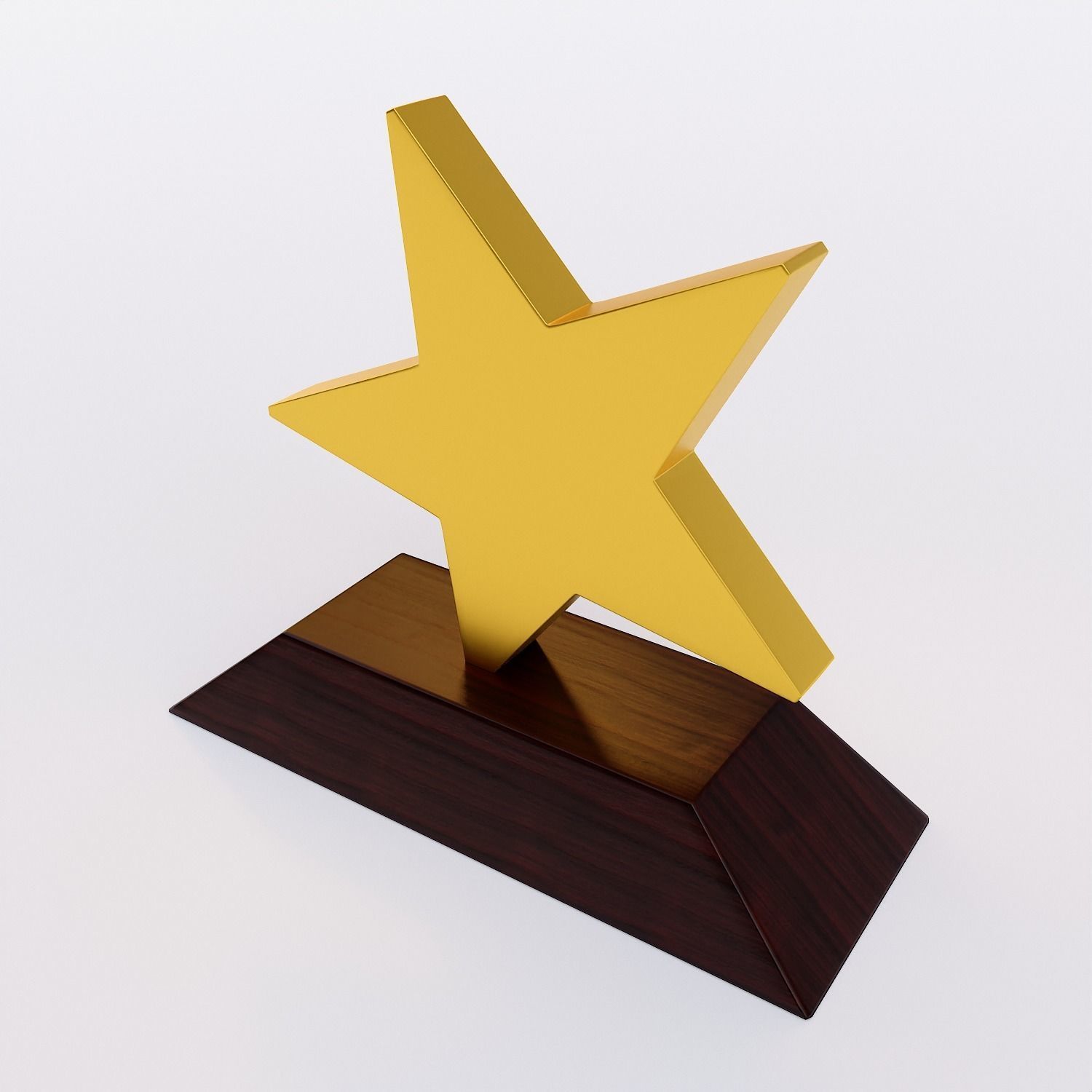 Star trophy award 3dmodel   Low-poly 3D model_2