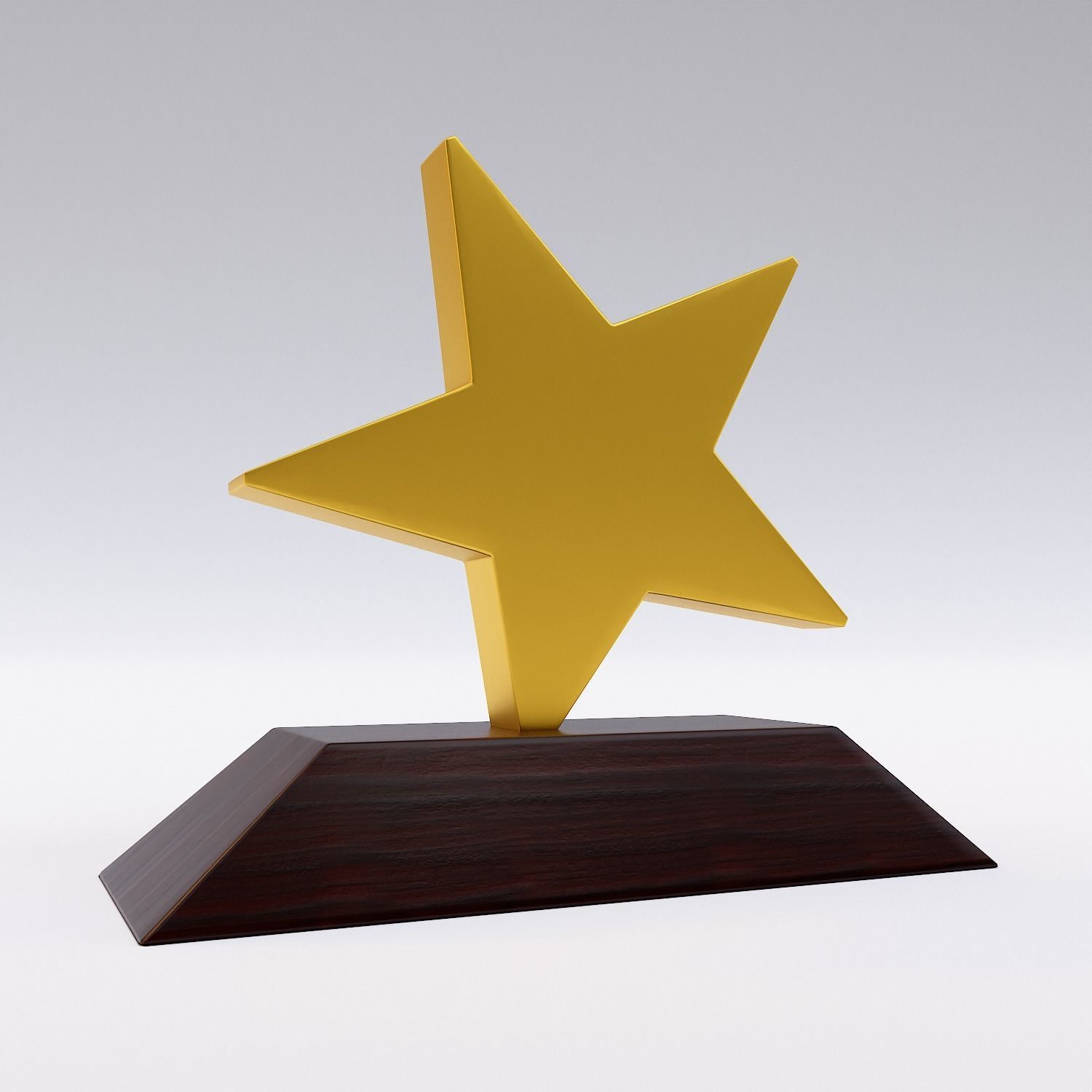 Star trophy award 3dmodel   Low-poly 3D model_3