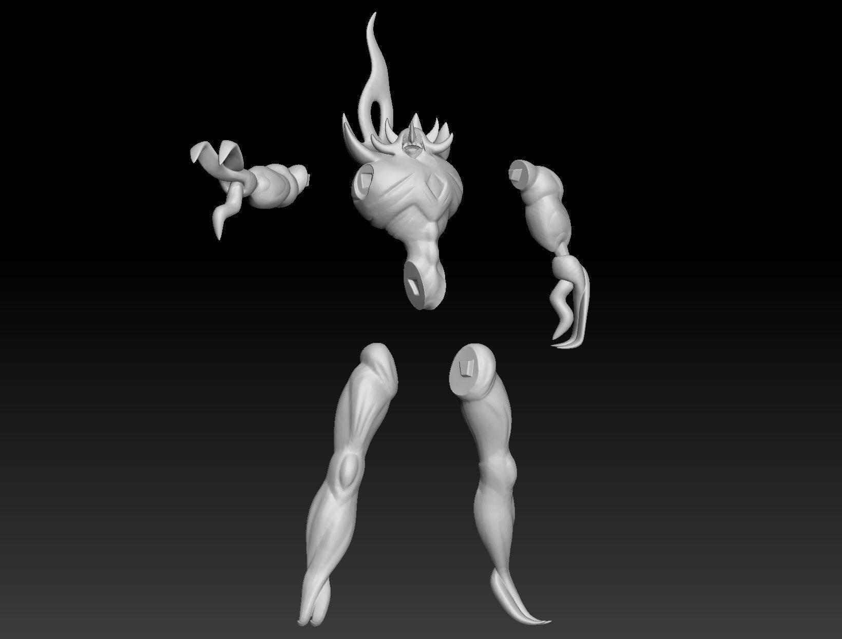 Pokemon Gigantamax Grimmsnarl 3D print model_2