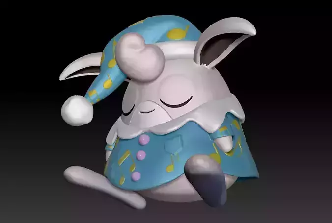 Pokemon Unite Wigglytuff Bedtime Style