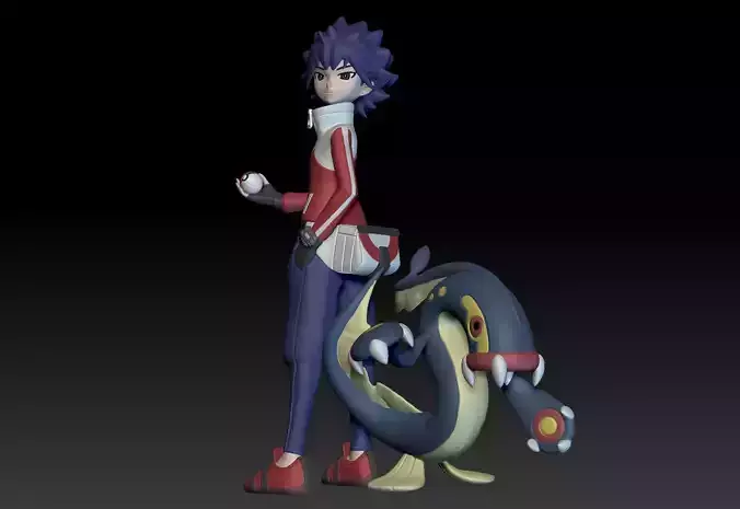 Pokemon Unova Trainer Hugh 3D print model