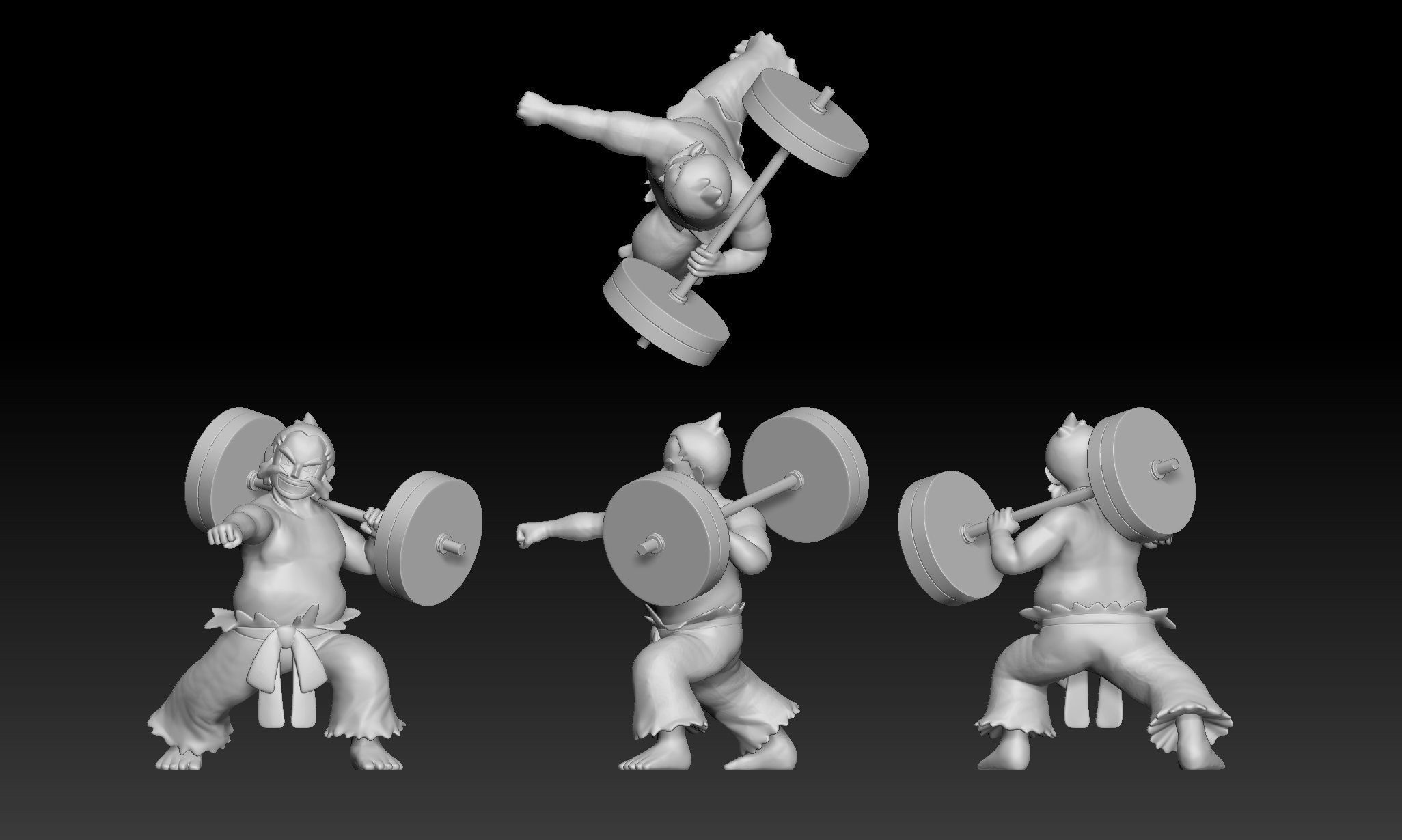 Pokemon Johto Gym Leader Chuck 3D print model_1