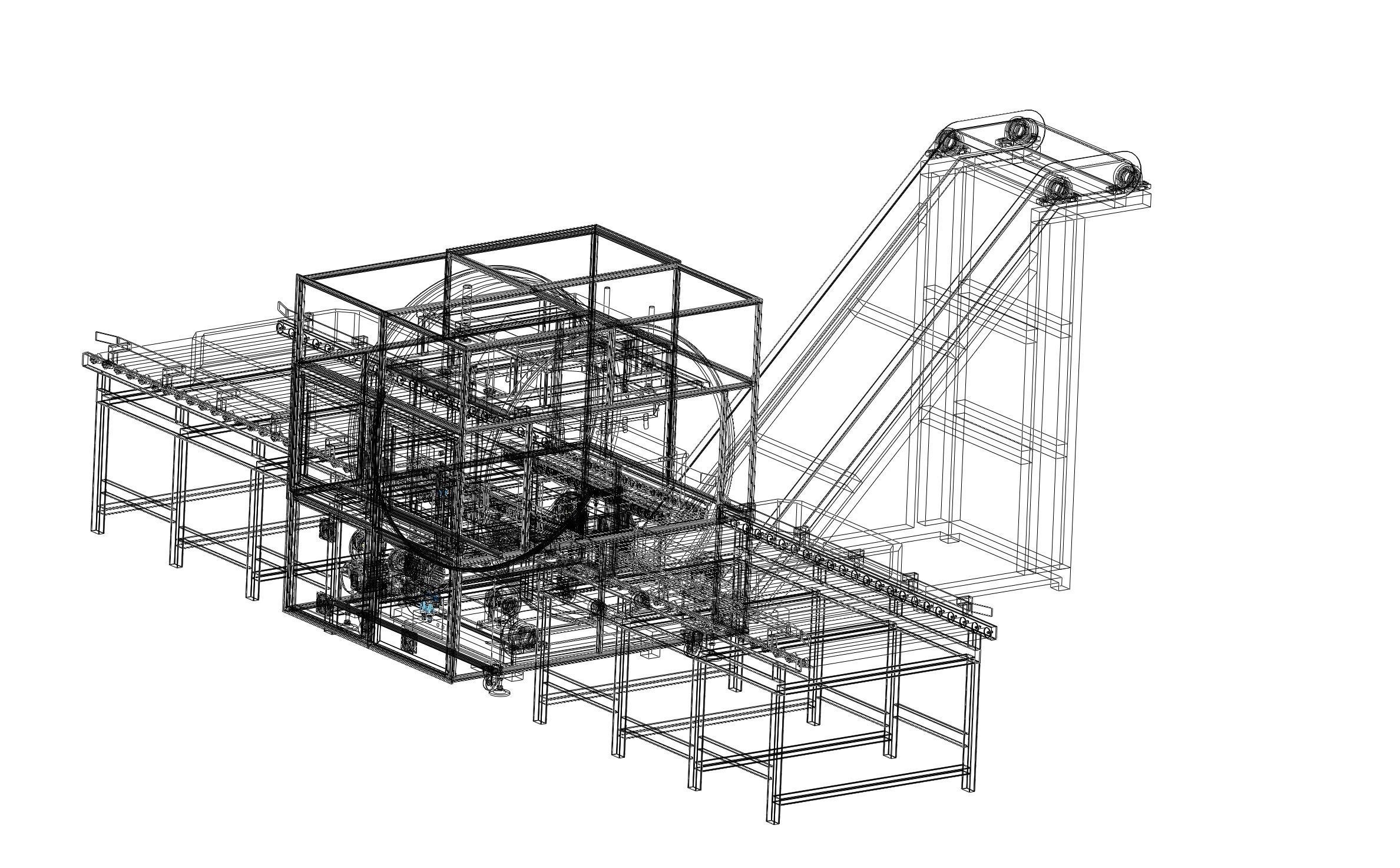 The big box rotating machine 3D model_10