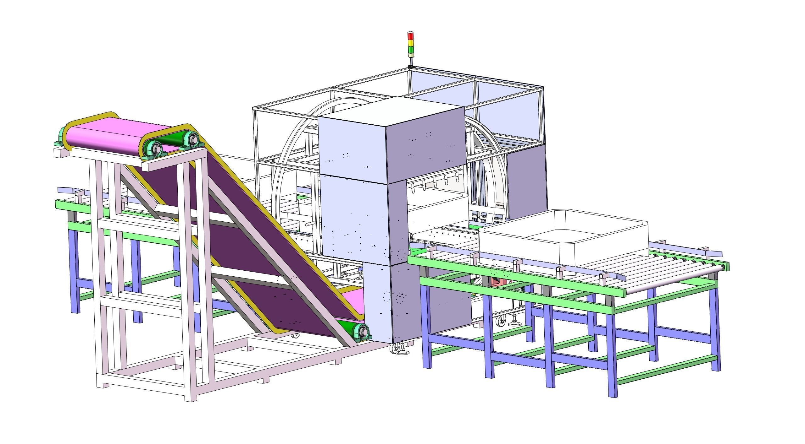 The big box rotating machine 3D model_8