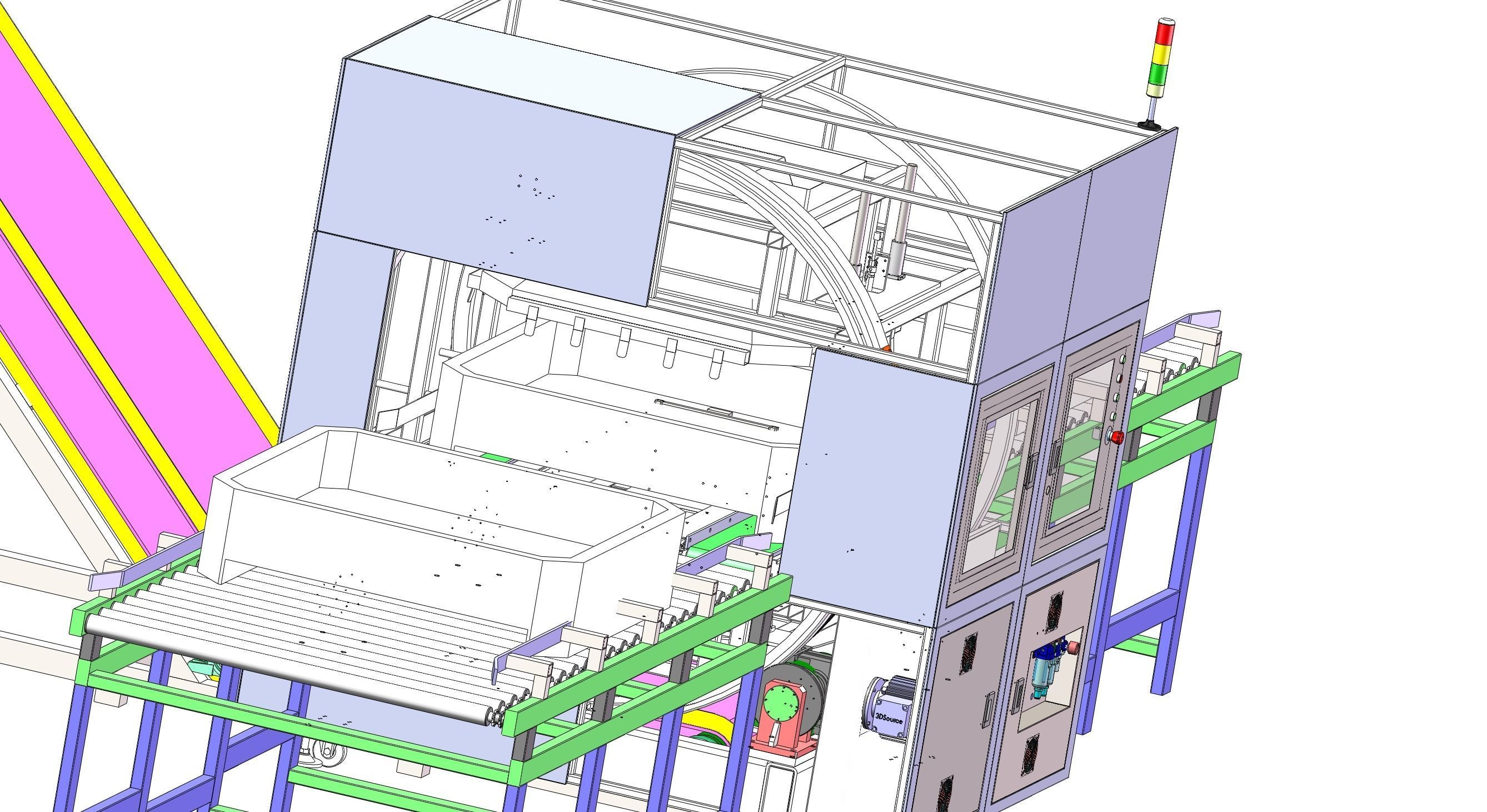 The big box rotating machine 3D model_7