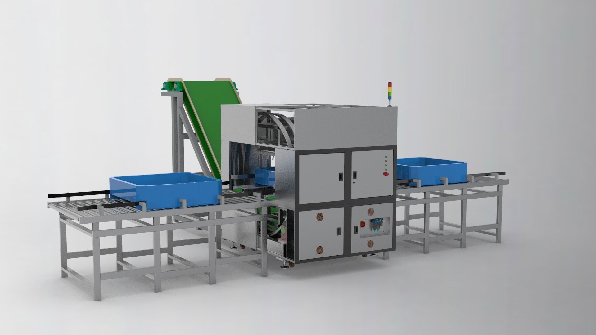 The big box rotating machine 3D model_1