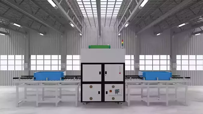 The big box rotating machine 3D model