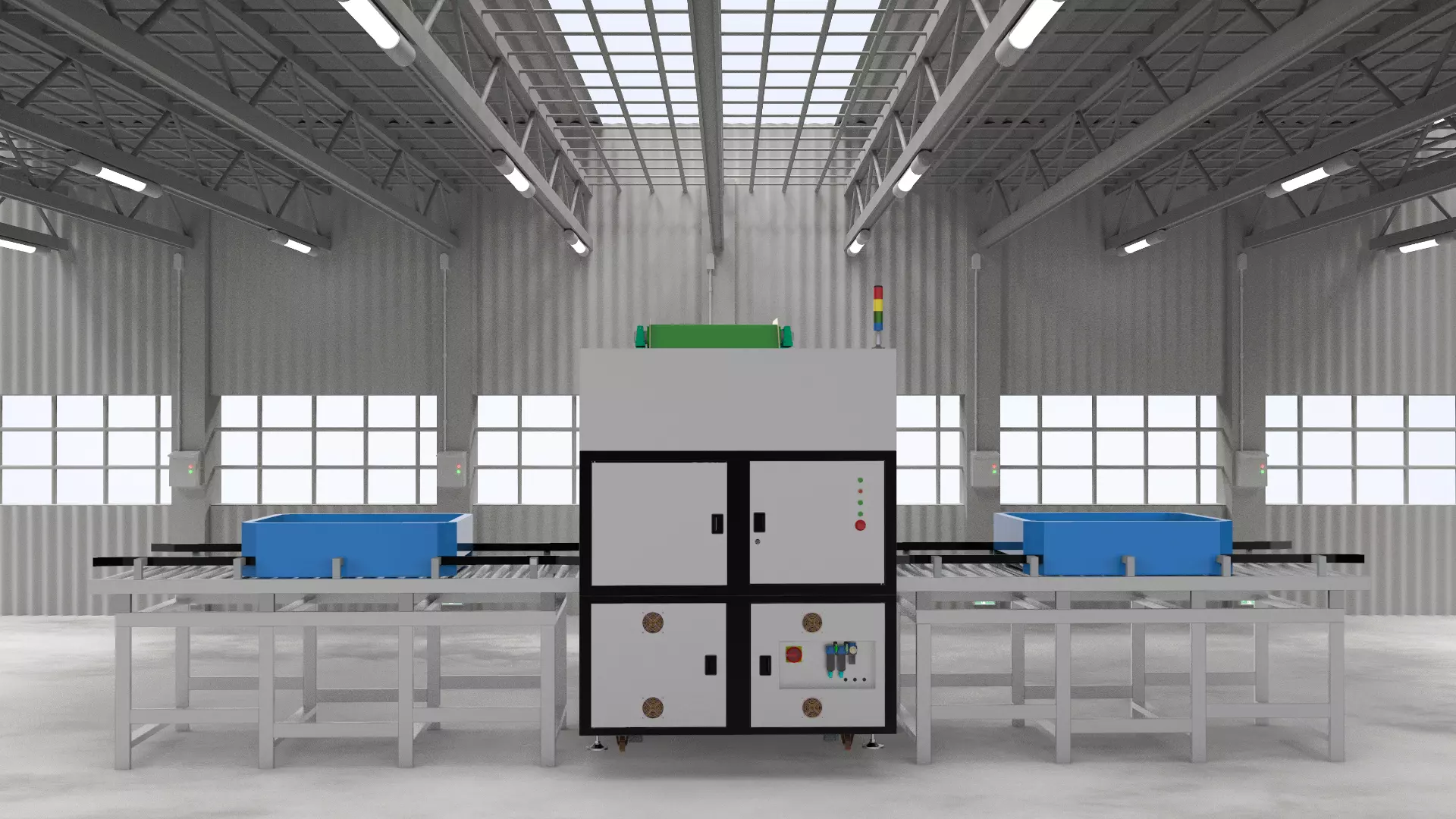 The big box rotating machine 3D model_0