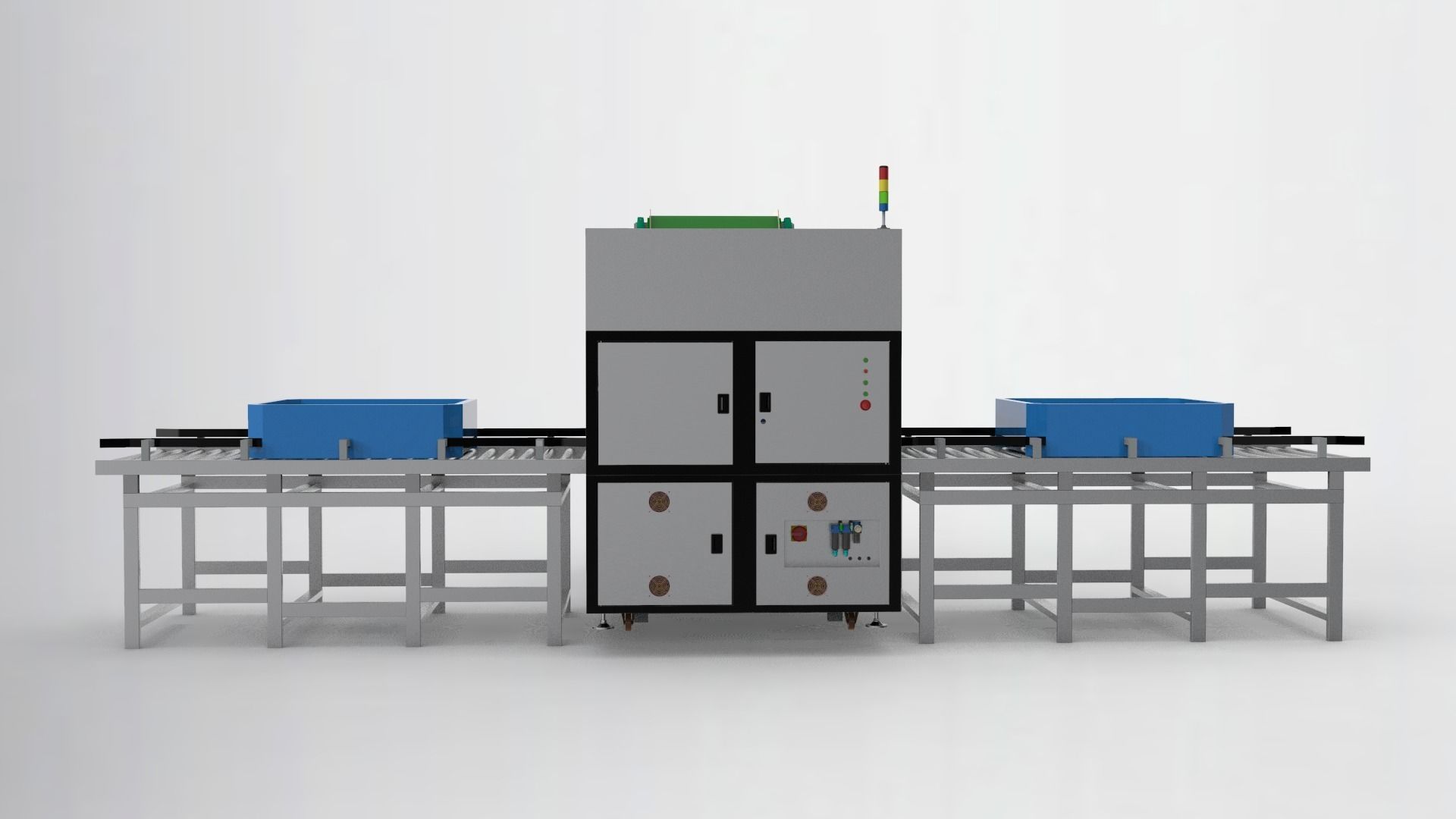 The big box rotating machine 3D model_2