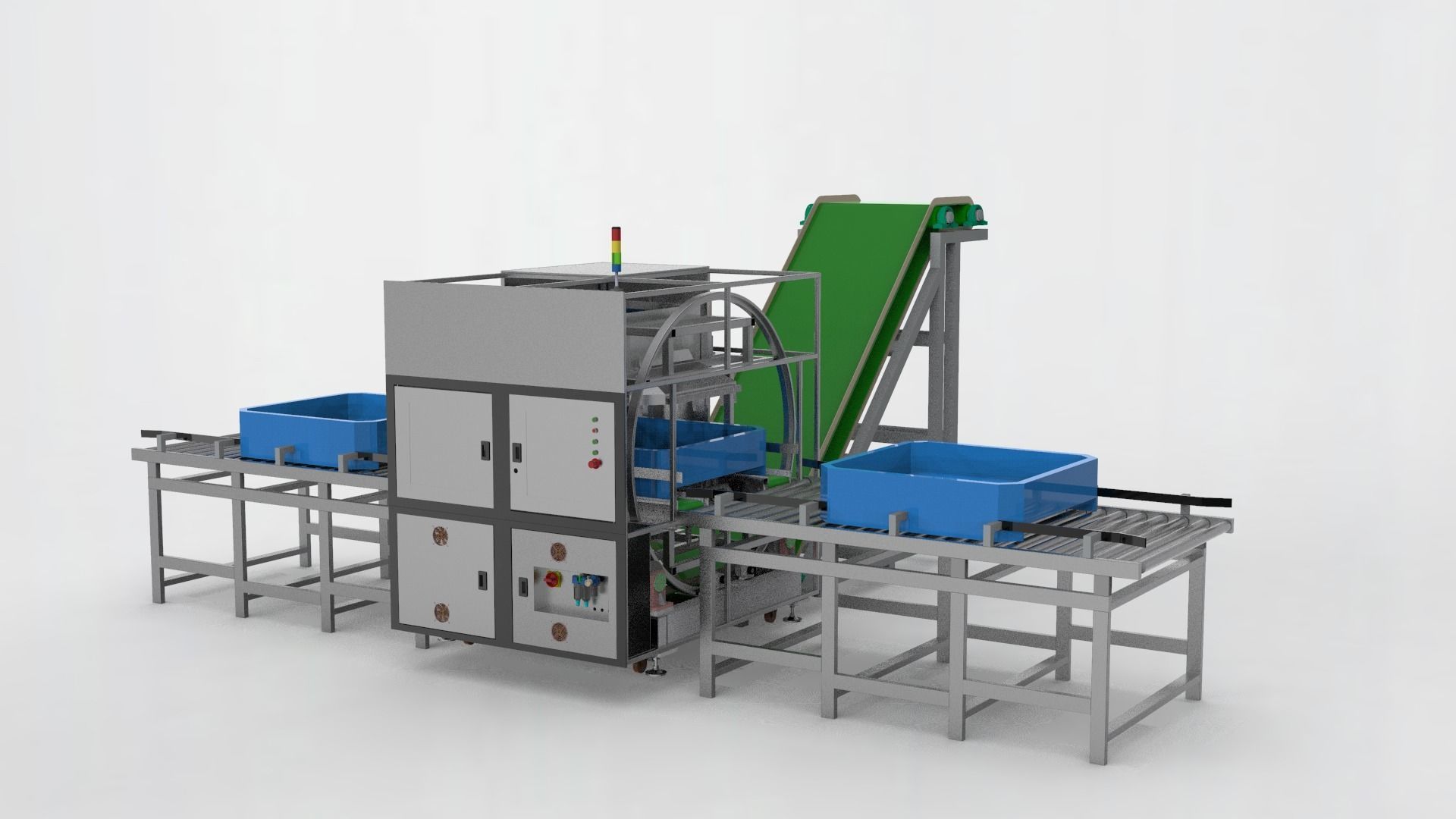The big box rotating machine 3D model_4