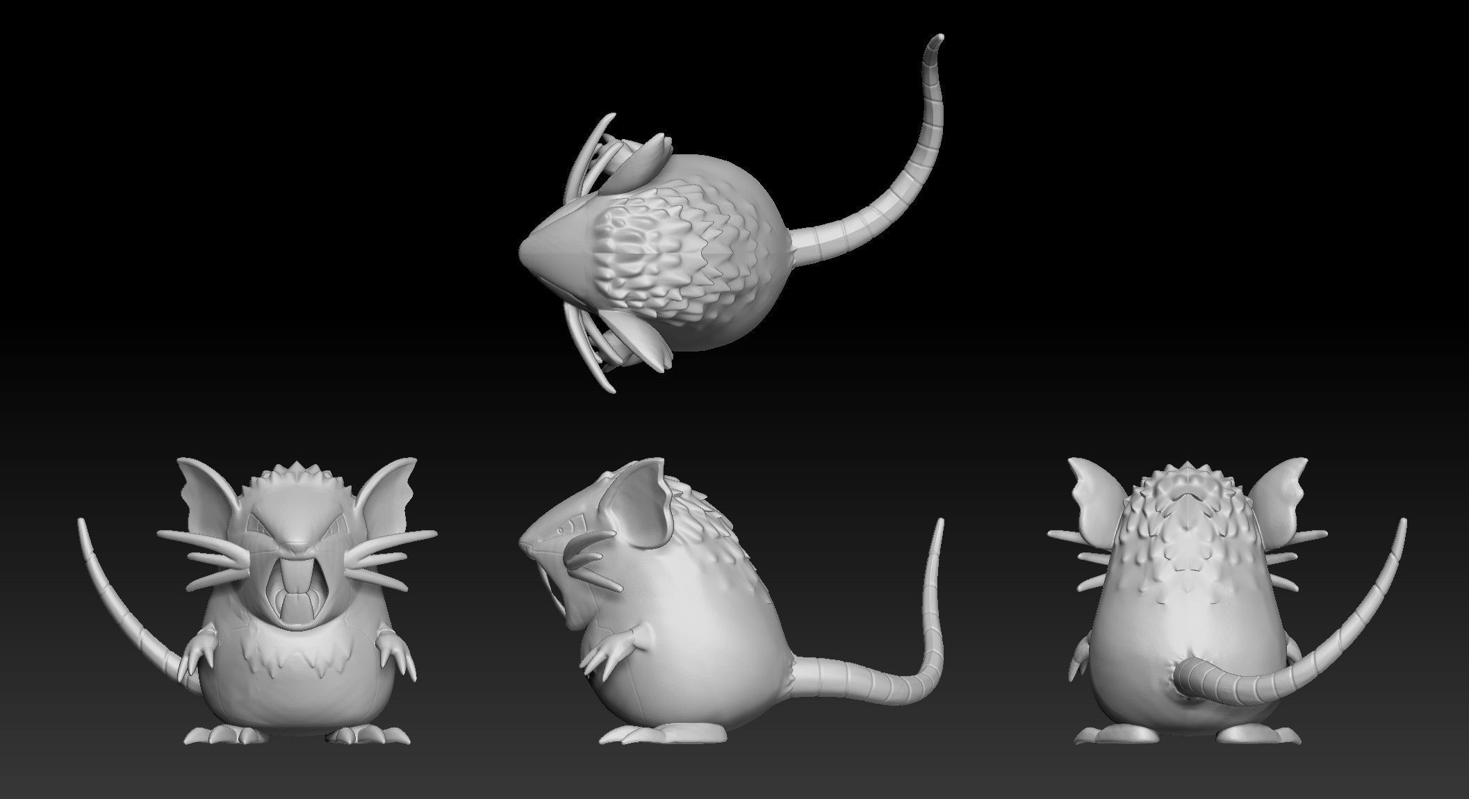 Pokemon Rainbow Rocket Grunt 3D print model_4