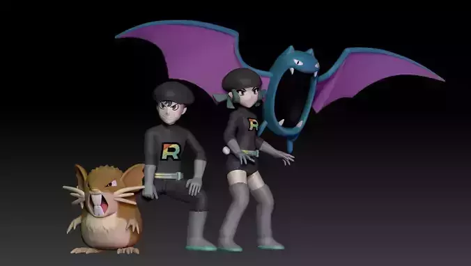 Pokemon Rainbow Rocket Grunt