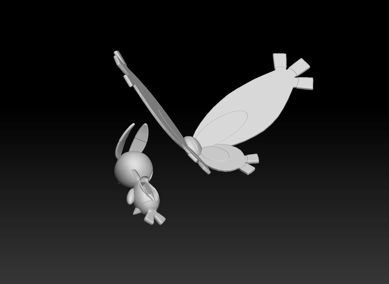 Pokemon Burmy Wormadam Mothim 3D print model_5