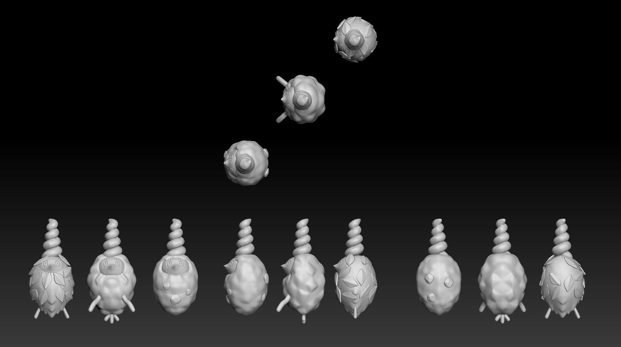 Pokemon Burmy Wormadam Mothim 3D print model_2