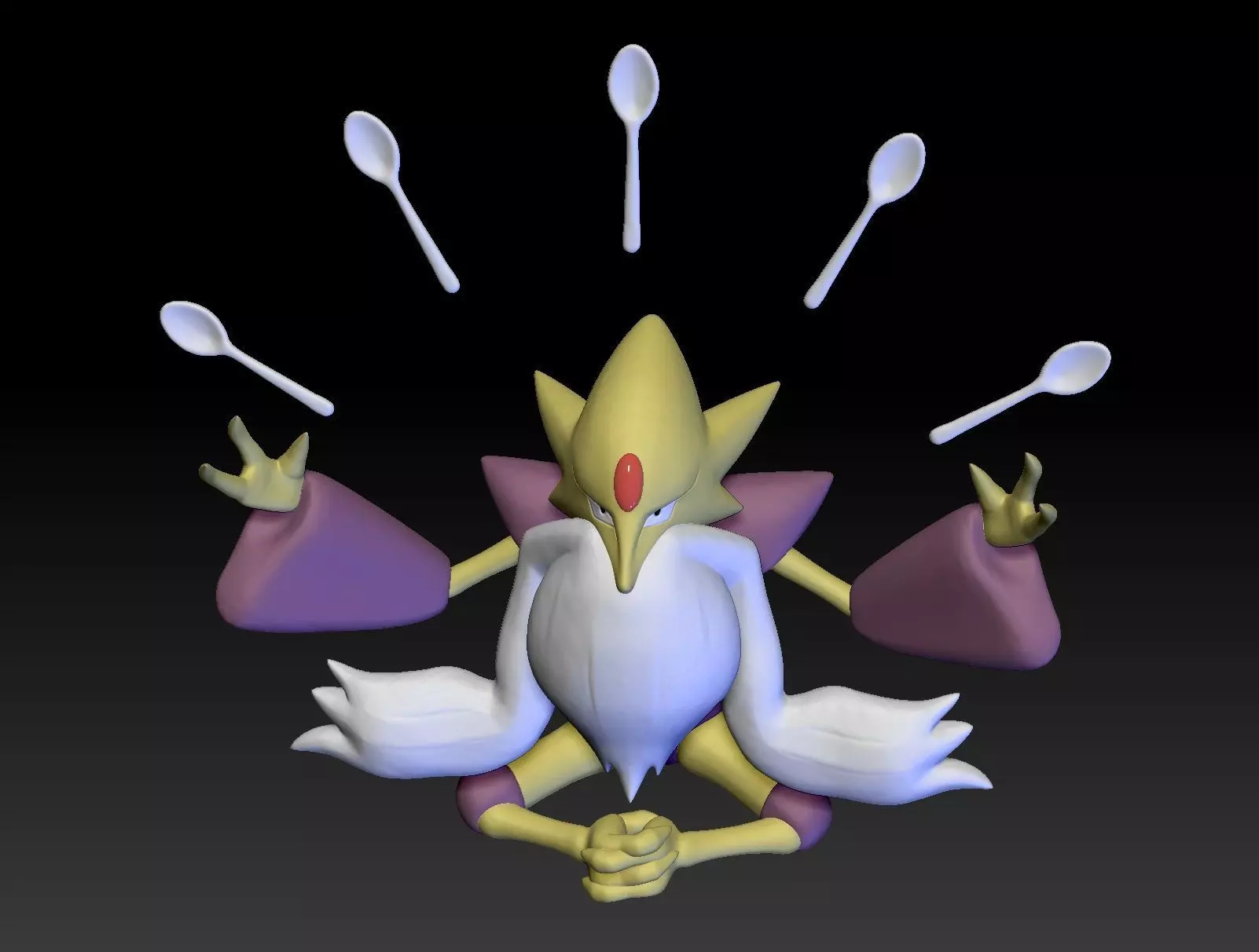 Pokemon Alakazam Mega Evolution 3D print model