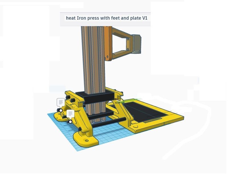 Stands Feet V1 3D print model_1