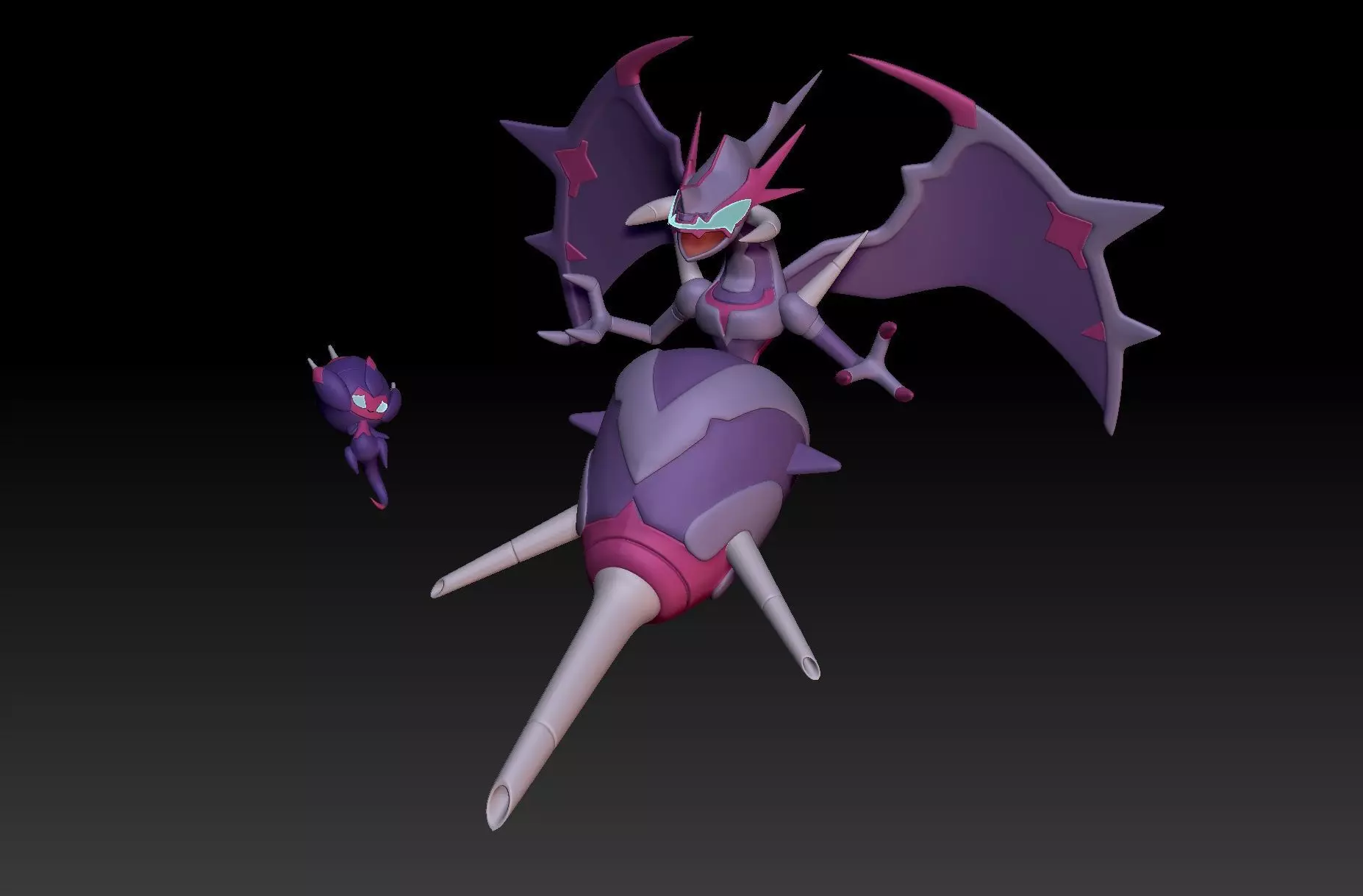 Pokemon Poipole Nagandel 3D print model_0