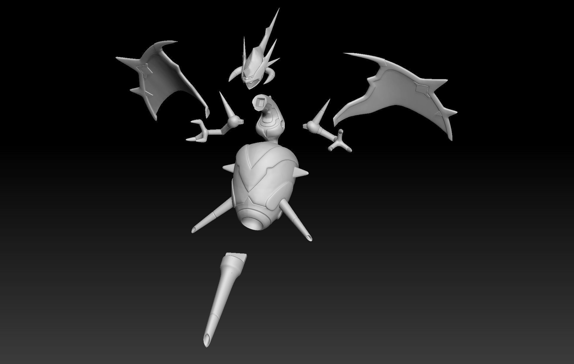 Pokemon Poipole Nagandel 3D print model_3