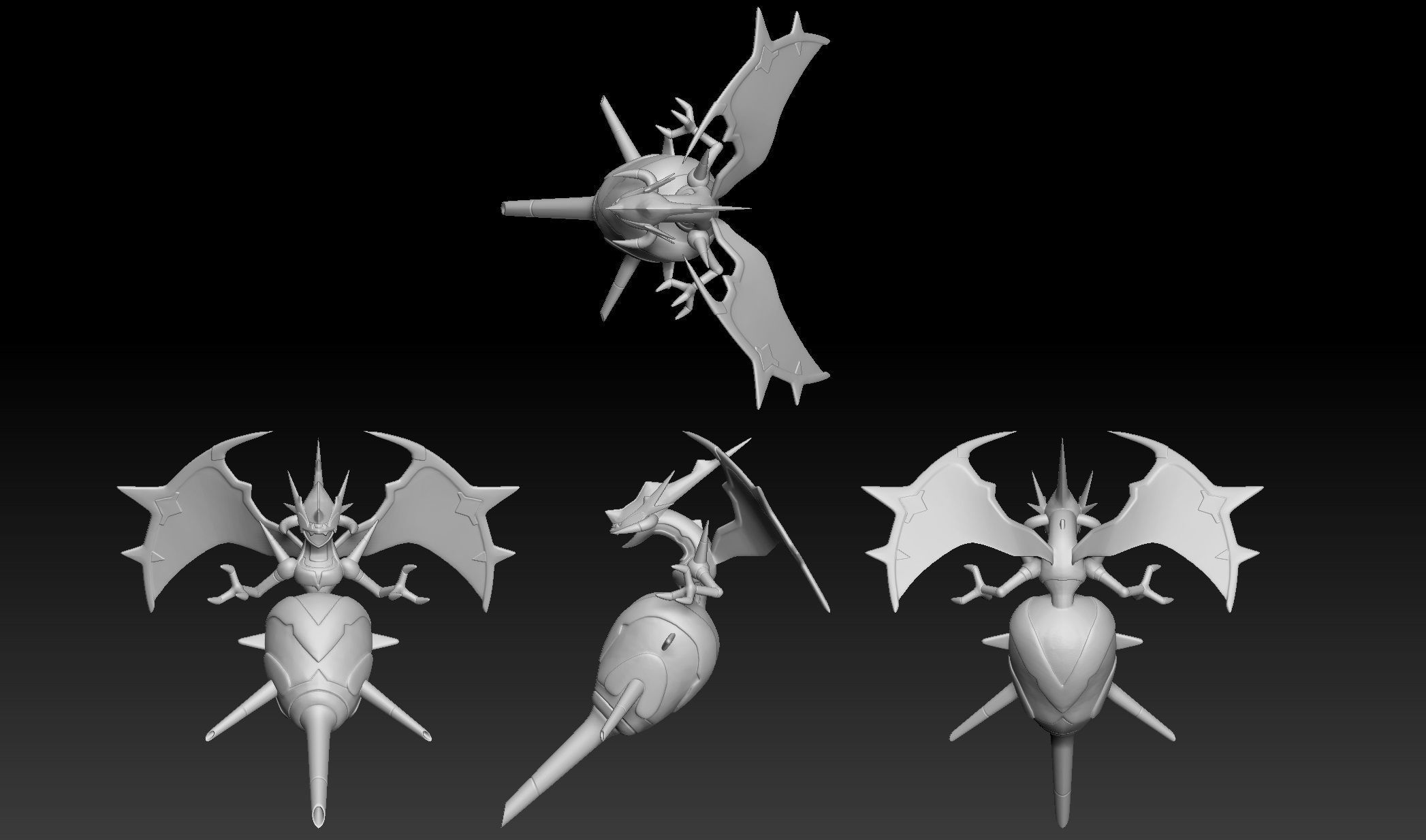 Pokemon Poipole Nagandel 3D print model_2