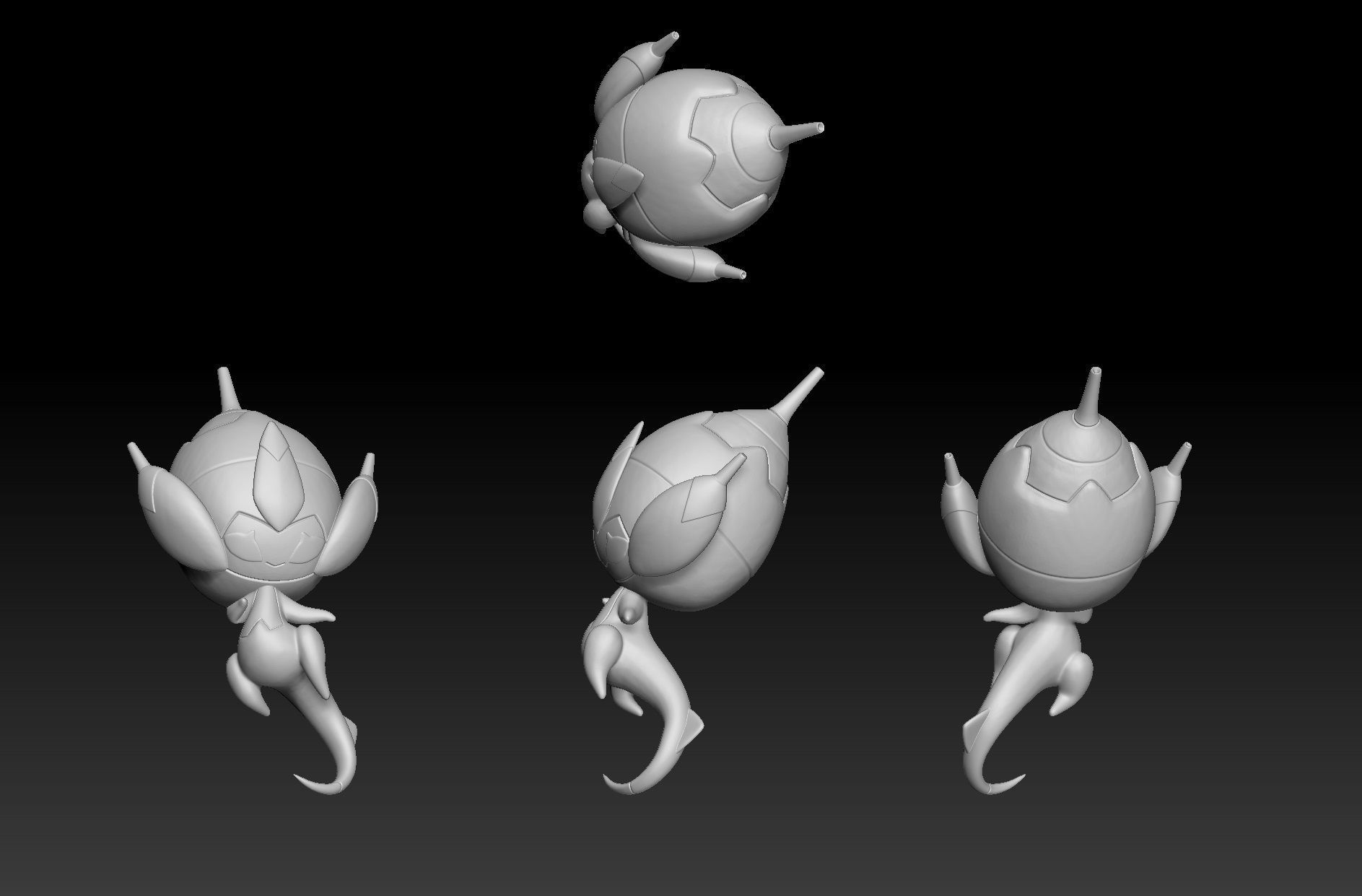 Pokemon Poipole Nagandel 3D print model_1