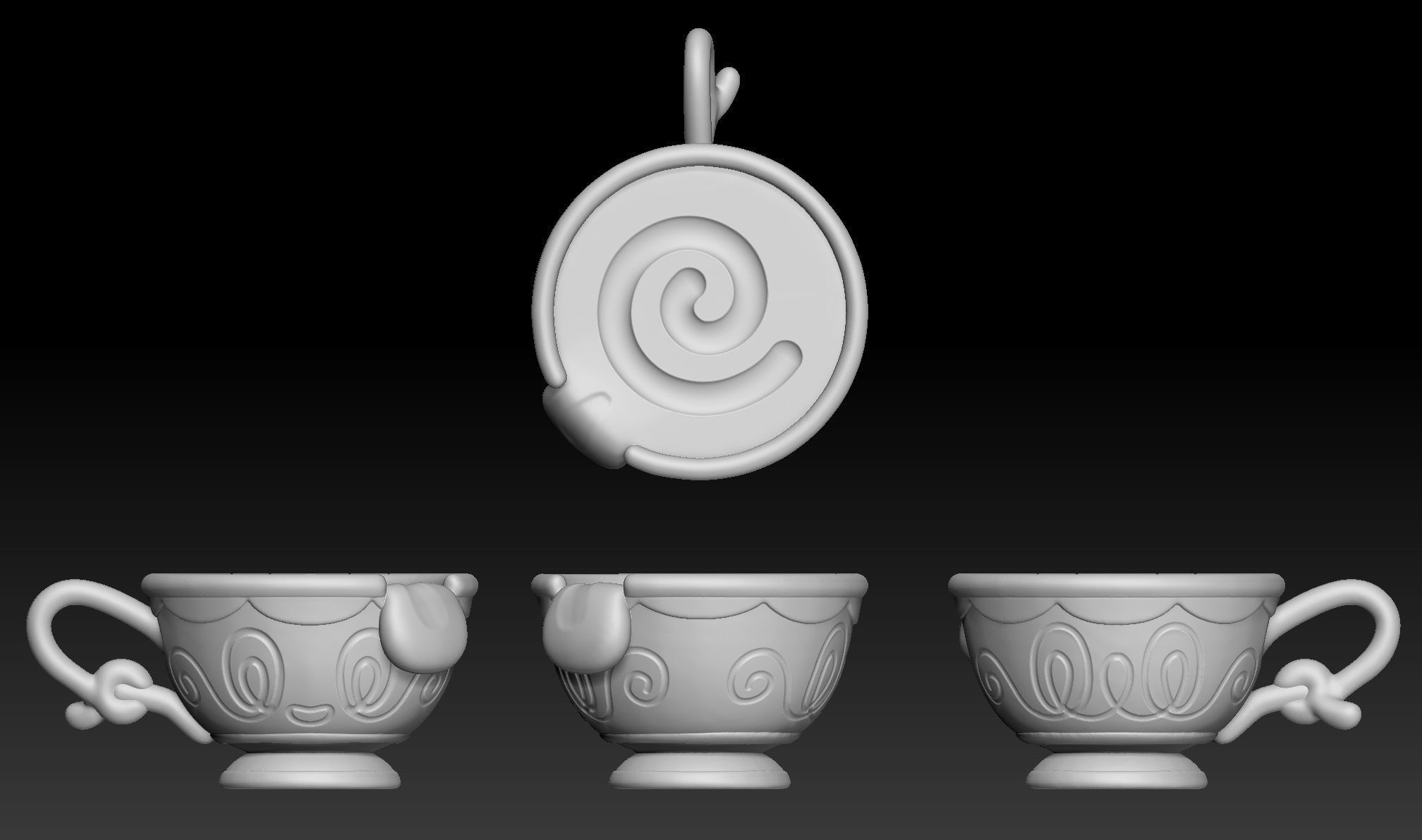 Pokemon Sinistea Polteageist 3D print model_1