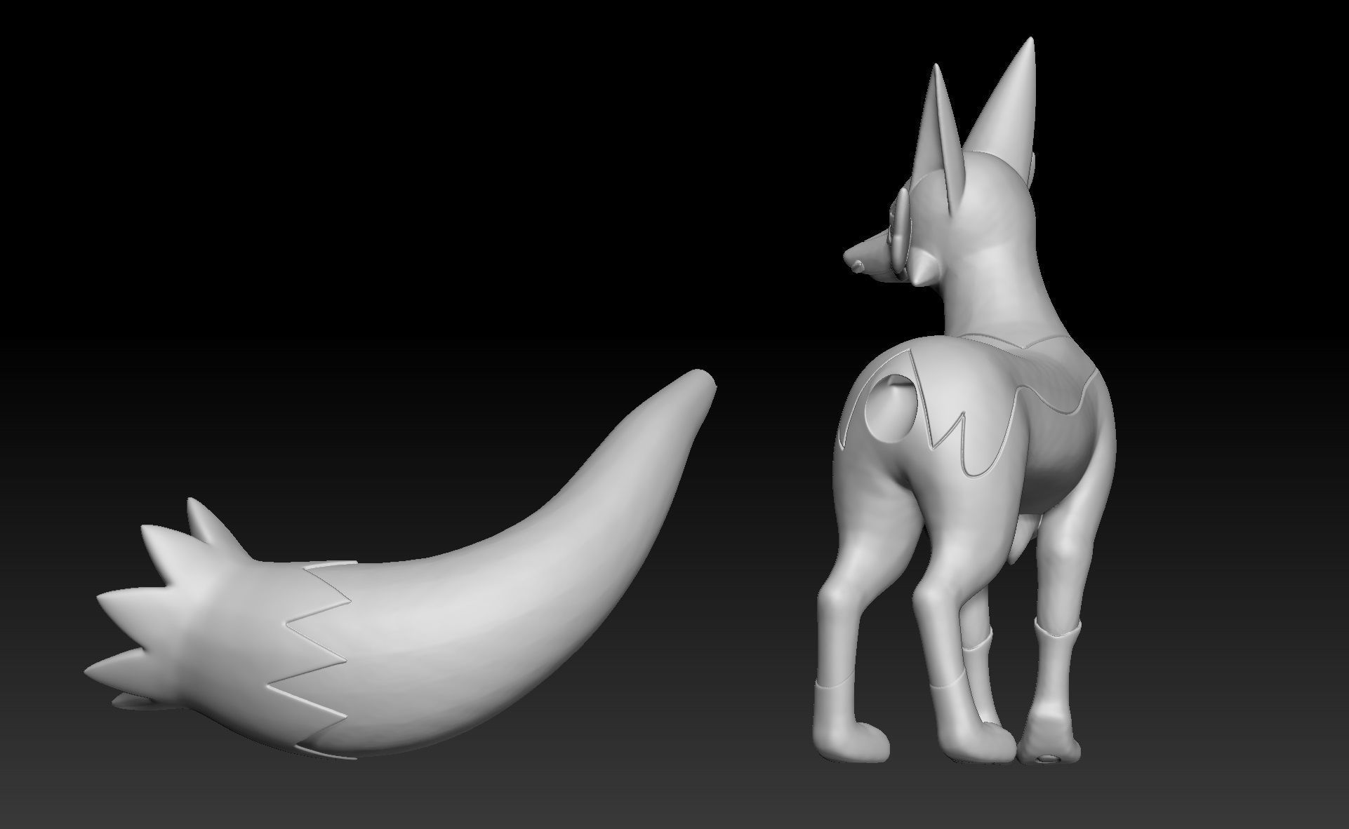 Pokemon Nickit Thievul 3D print model_4