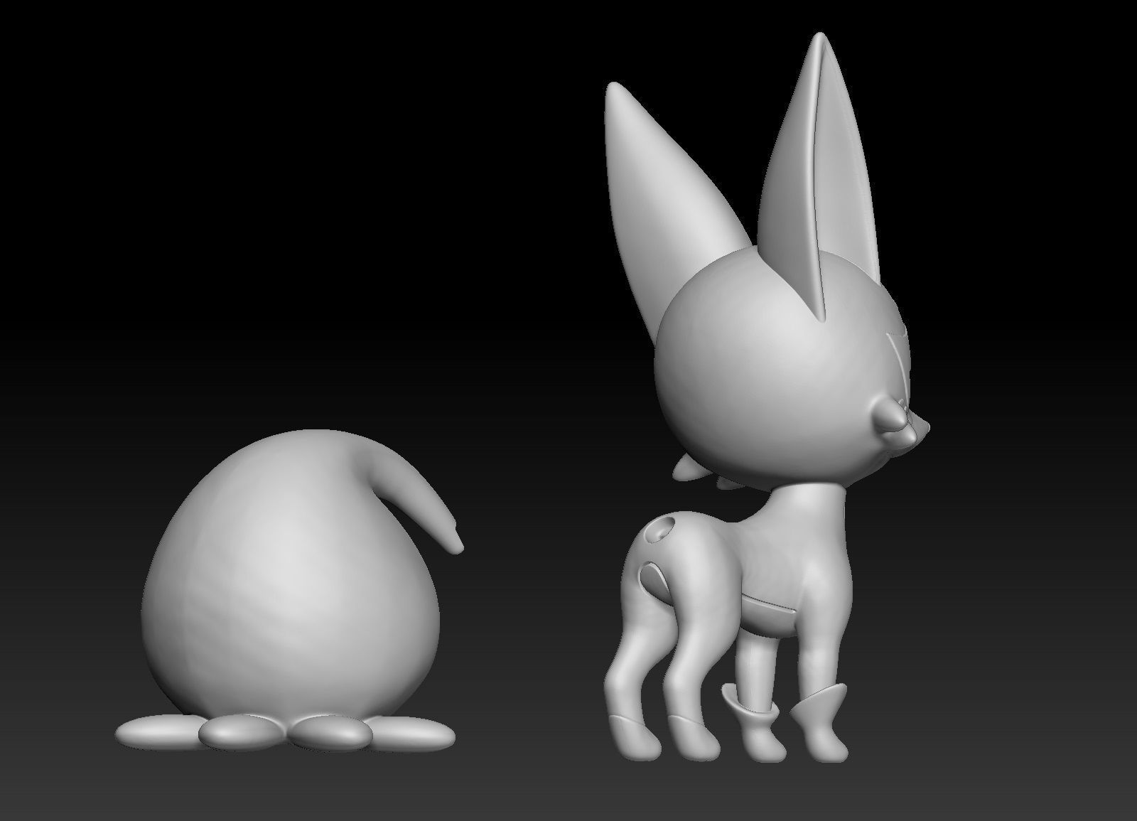 Pokemon Nickit Thievul 3D print model_3