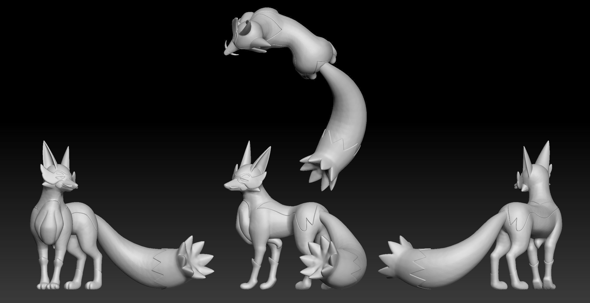 Pokemon Nickit Thievul 3D print model_2