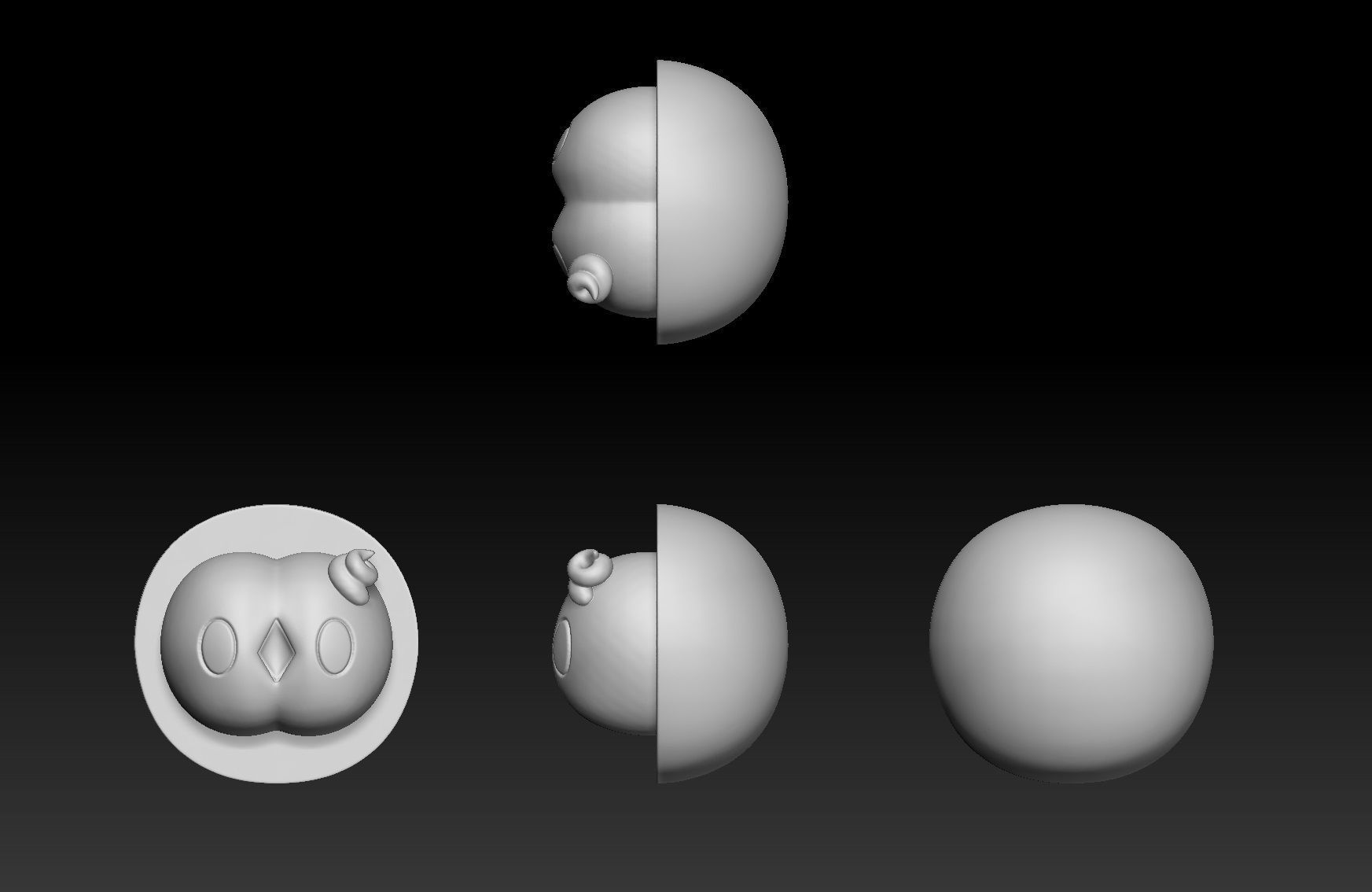 Pokemon Solosis Duosion Reuniclus 3D print model_2