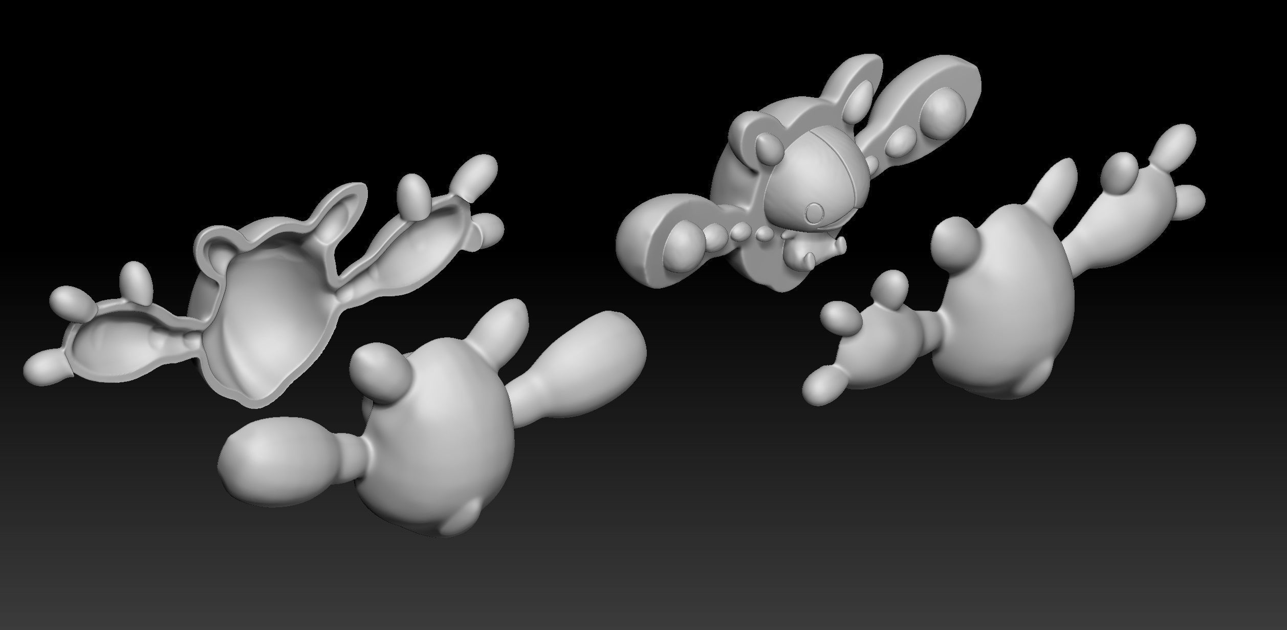 Pokemon Solosis Duosion Reuniclus 3D print model_7