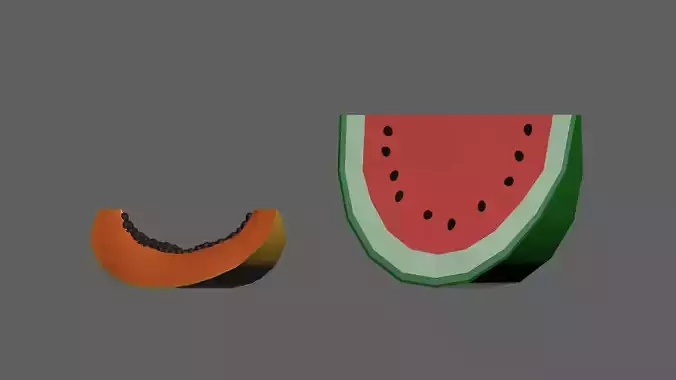 Watermelon and Papaya