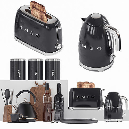 kitchen appliance colection 1 3D model